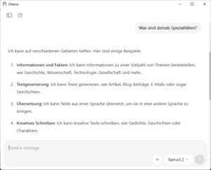 Screenshot Ollama App Windows