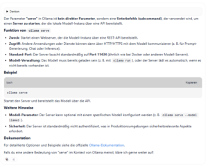 KI Antwort, Ausgabe in Z-PromptX
