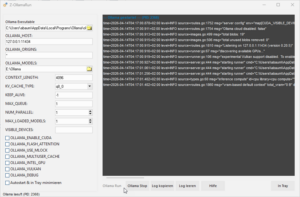 Z-OllamaRun GUI für den Ollama Server