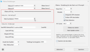 Ollama API-Key für die Websuche benutzen