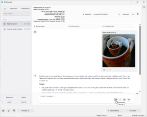 Bild Olla GUI mit Z-PromptX Grafik Erkennung
